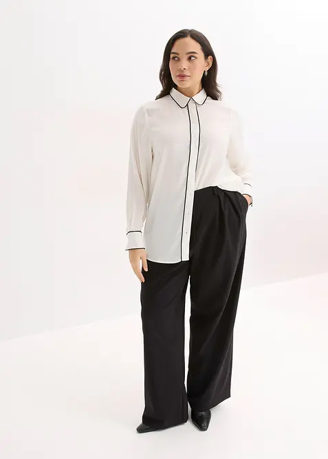 Ko&scaron;ilov&aacute; halenka ze spl&yacute;vav&eacute;ho sat&eacute;nu, bonprix