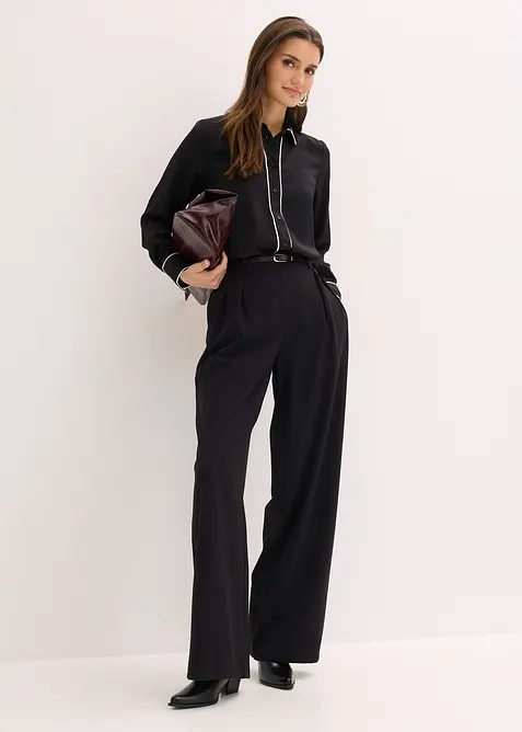 Ko&scaron;ilov&aacute; halenka ze spl&yacute;vav&eacute;ho sat&eacute;nu, bonprix