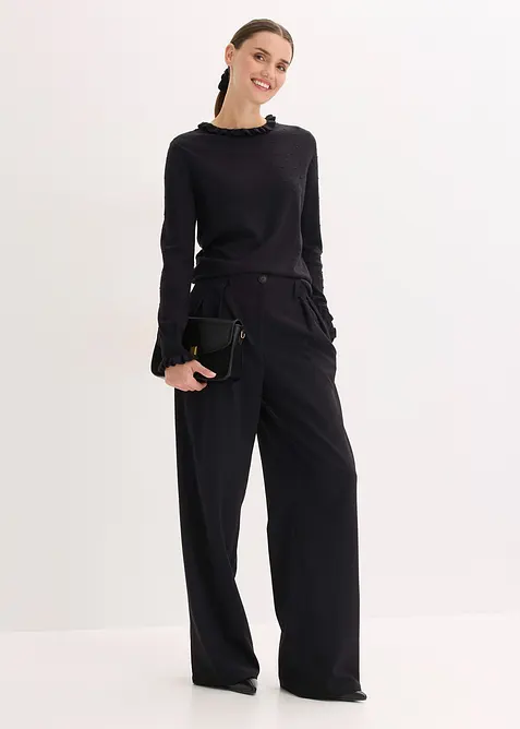 Svetr z jemn&eacute; pleteniny z visk&oacute;zov&eacute; směsi, bonprix