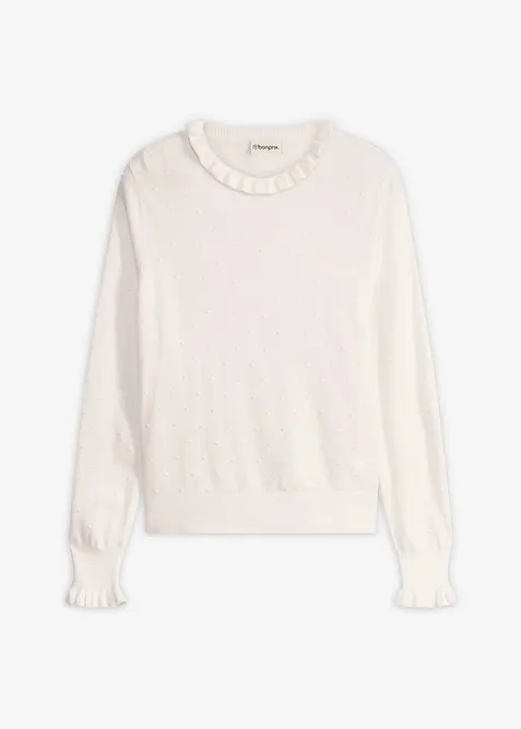 Svetr z jemn&eacute; pleteniny z visk&oacute;zov&eacute; směsi, bonprix