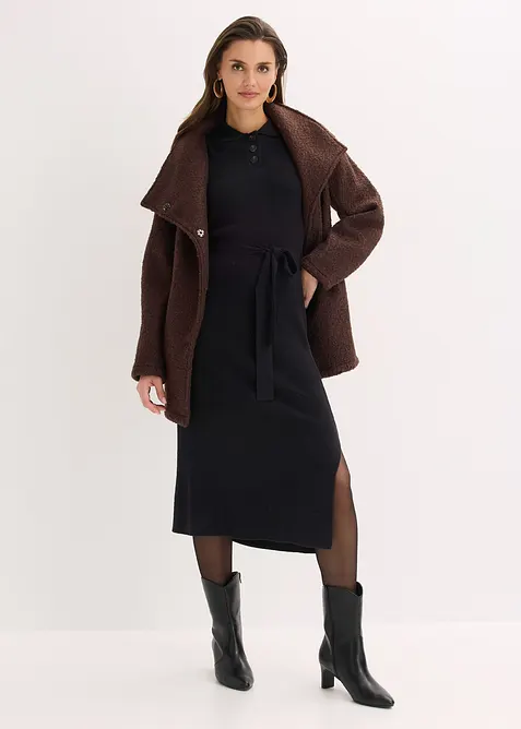 Žebrovan&eacute; pleten&eacute; &scaron;aty z visk&oacute;zov&eacute; směsi, bonprix