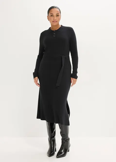 Žebrovan&eacute; pleten&eacute; &scaron;aty z visk&oacute;zov&eacute; směsi, bonprix