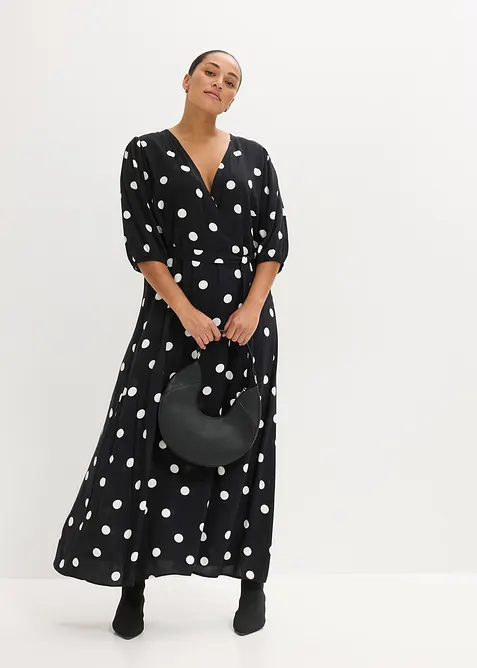 Maxi &scaron;aty ze spl&yacute;vav&eacute; visk&oacute;zy, bonprix