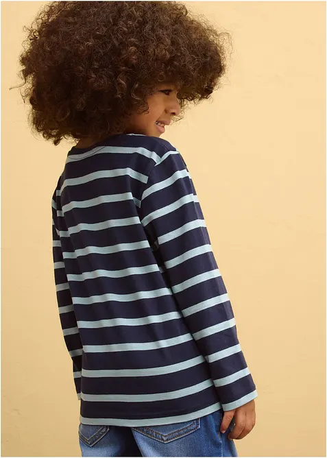 Tričko s dlouh&yacute;m ruk&aacute;vem, z čist&eacute; organick&eacute; bavlny (2 ks v balen&iacute;), bonprix