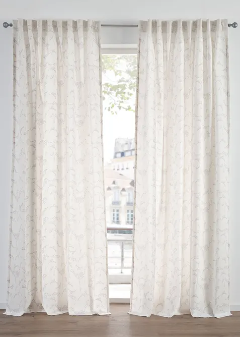 Poloprůhledn&aacute; z&aacute;clona, tak&eacute; extra dlouh&aacute; (2 ks v balen&iacute;), bonprix