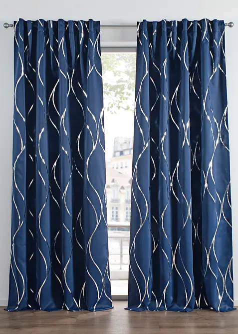 Zastiňuj&iacute;c&iacute; z&aacute;věs s leskl&yacute;m potiskem (1 ks v balen&iacute;), bonprix