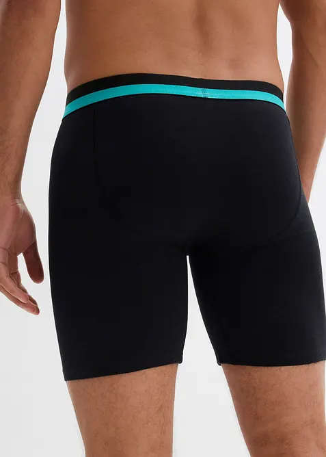 Dlouh&eacute;, přil&eacute;hav&eacute; boxerky s měkkou bavlnou (2 ks v balen&iacute;), bonprix