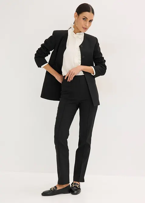 Kalhoty bez zap&iacute;n&aacute;n&iacute;, z bengal&iacute;nu, bonprix