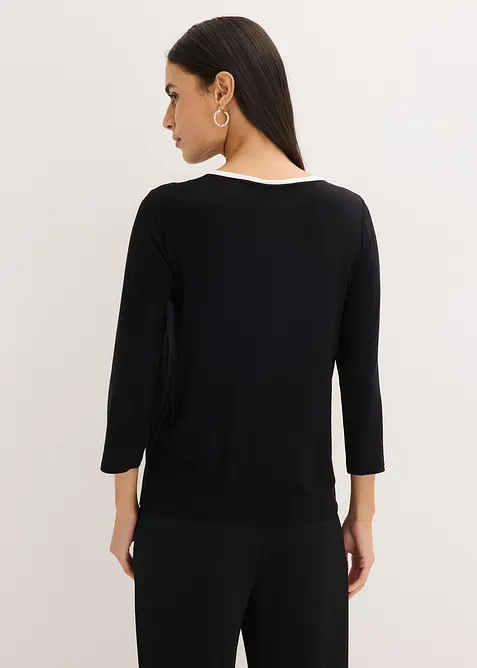 Triko s kontrastn&iacute;m lemem, bonprix