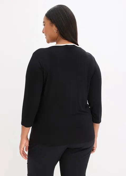 Triko s kontrastn&iacute;m lemem, bonprix