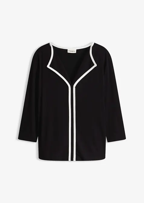 Triko s kontrastn&iacute;m lemem, bonprix