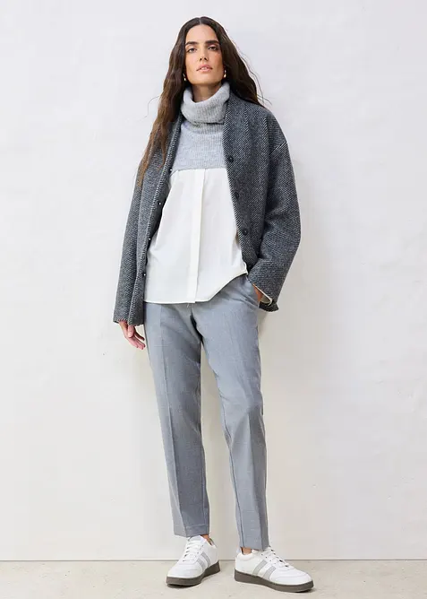 Vlněn&aacute; hadicov&aacute; &scaron;&aacute;la s alpakou, bonprix