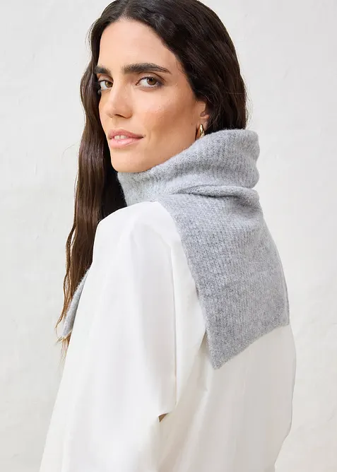 Vlněn&aacute; hadicov&aacute; &scaron;&aacute;la s alpakou, bonprix