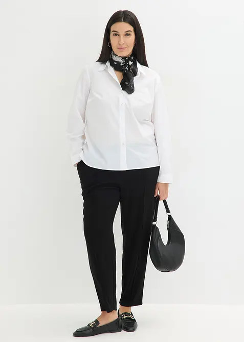 Kalhoty bez zap&iacute;n&aacute;n&iacute;, se s&aacute;mkem, bonprix