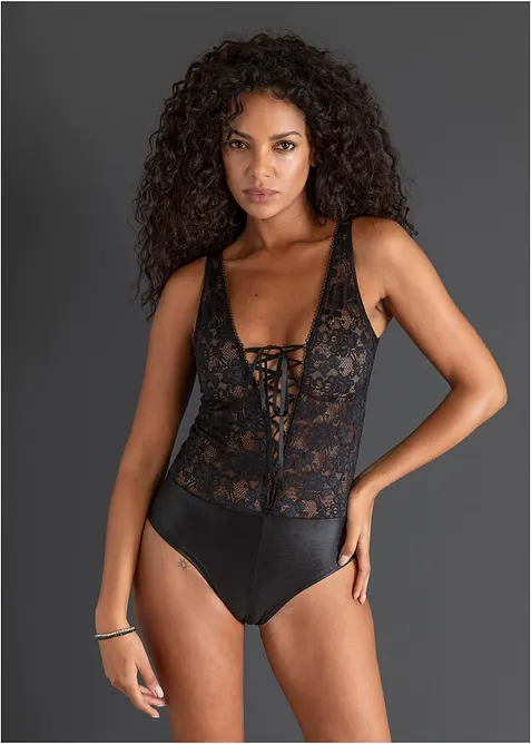 Body ouvert ve vzhledu Wetlook, bonprix