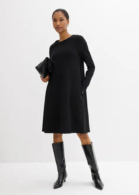 &Uacute;pletov&eacute; &scaron;aty s &aacute;čkovou lini&iacute;, ze směsi s visk&oacute;zou, bonprix