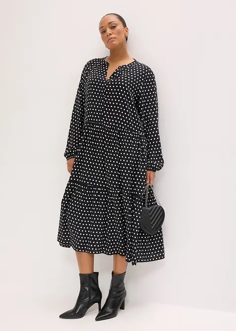 Midi &scaron;aty ze spl&yacute;vav&eacute; visk&oacute;zy, bonprix