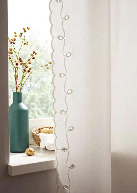 Z&aacute;věs s vy&scaron;&iacute;van&yacute;mi okraji, z organick&eacute; bavlny (1 ks v balen&iacute;), bonprix