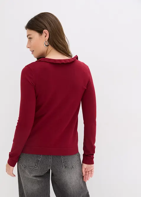 Kab&aacute;tek z jemn&eacute; pleteniny ze spl&yacute;vav&eacute; visk&oacute;zov&eacute; směsi, bonprix