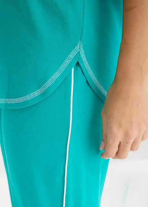 Capri pyžamo z čist&eacute; organick&eacute; bavlny, bonprix