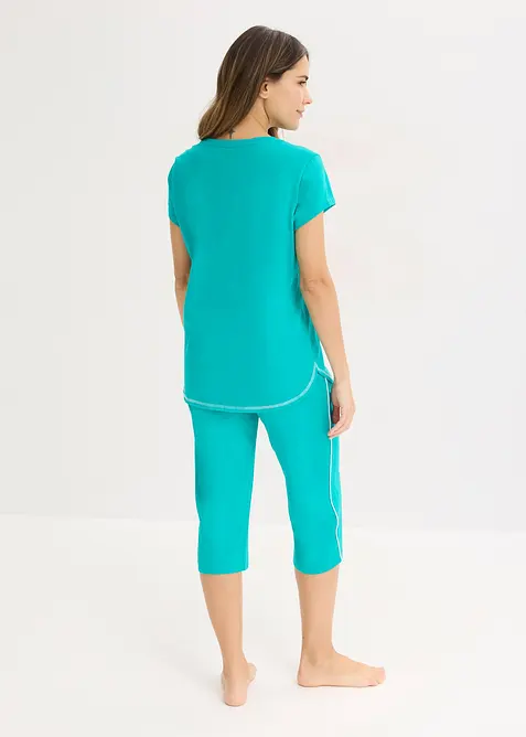 Capri pyžamo z čist&eacute; organick&eacute; bavlny, bonprix