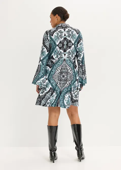 Žerzejov&eacute; &scaron;aty se stoj&aacute;čkem a vol&aacute;nov&yacute;mi ruk&aacute;vy, bonprix