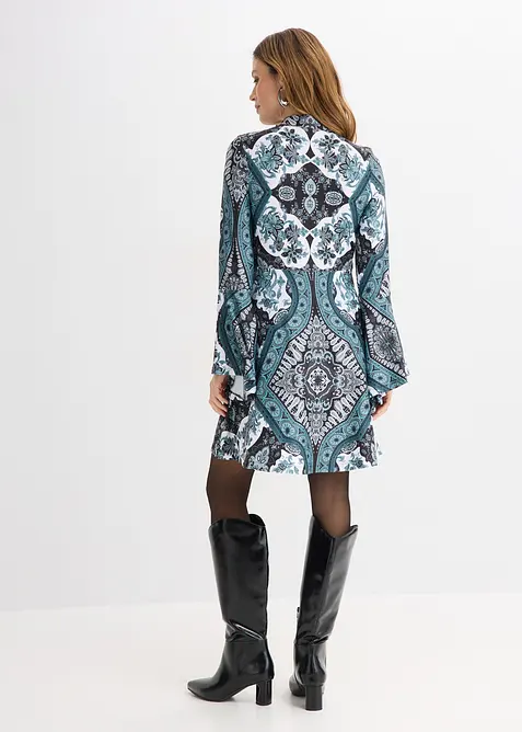 Žerzejov&eacute; &scaron;aty se stoj&aacute;čkem a vol&aacute;nov&yacute;mi ruk&aacute;vy, bonprix