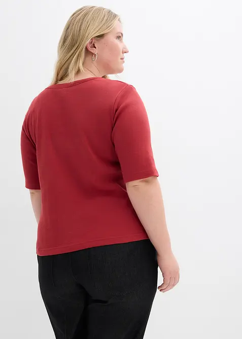 Žebrovan&eacute; tričko s organickou bavlnou (2 ks v balen&iacute;), bonprix