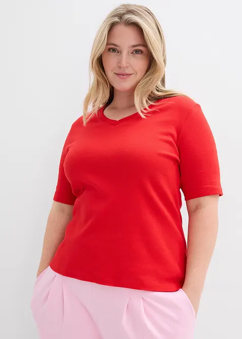 Žebrovan&eacute; tričko (2 ks v balen&iacute;), bonprix