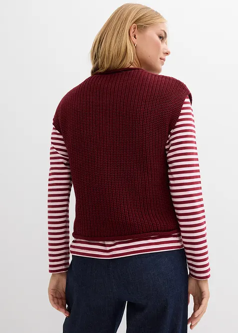 Pleten&aacute; vesta s kapsami, bonprix