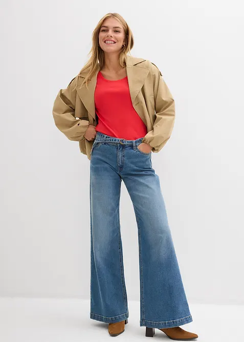 Tričko s dlouh&yacute;m ruk&aacute;vem, z čist&eacute; organick&eacute; bavlny, bonprix