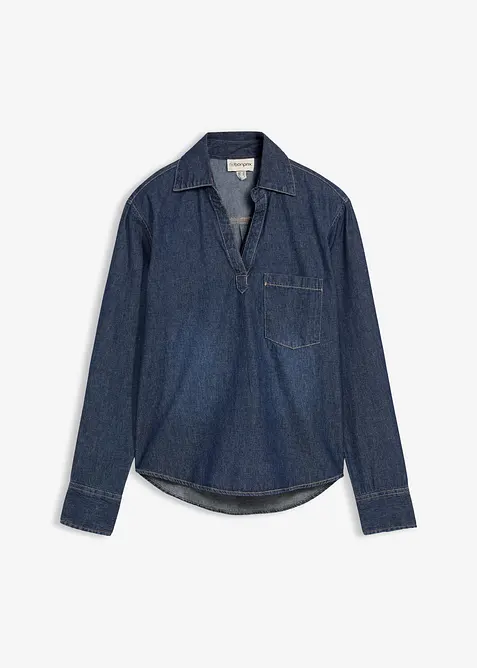 Dž&iacute;nov&aacute; tunika s čistou organickou bavlnou, bonprix