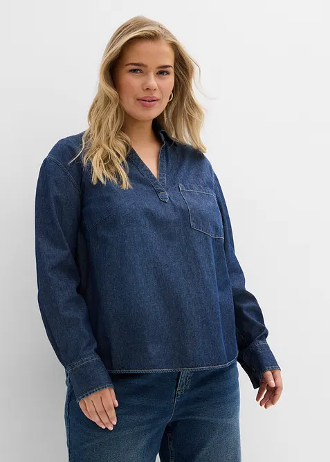 Dž&iacute;nov&aacute; tunika s čistou organickou bavlnou, bonprix