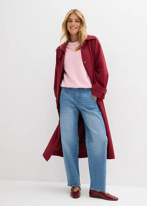 Dž&iacute;ny Barrel, Mid Waist, bonprix