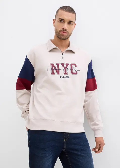 Mikina z čist&eacute; organick&eacute; bavlny, Loose Fit, bonprix