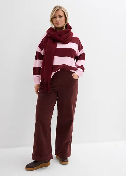 Oversize svetr z měkk&eacute; visk&oacute;zov&eacute; směsi, bonprix