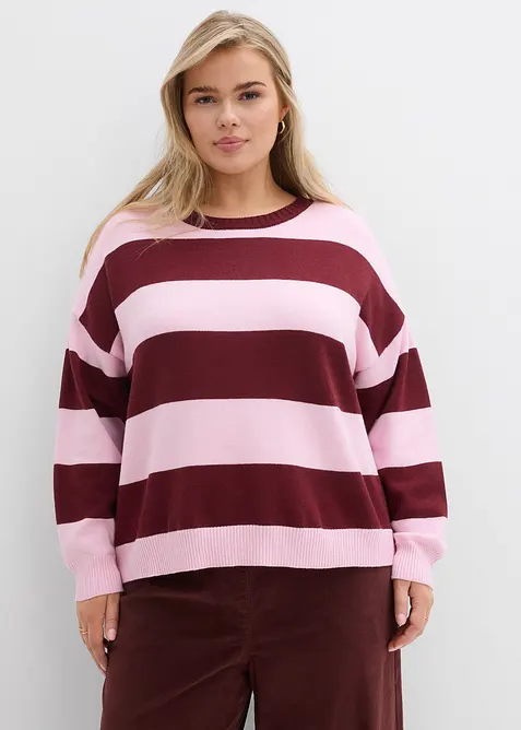 Oversize svetr z měkk&eacute; visk&oacute;zov&eacute; směsi, bonprix