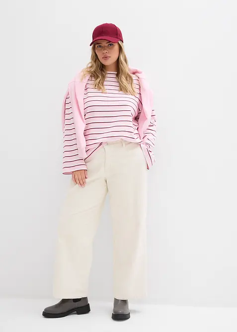 Triko s dlouh&yacute;m ruk&aacute;vem, z čist&eacute; organick&eacute; bavlny, bonprix