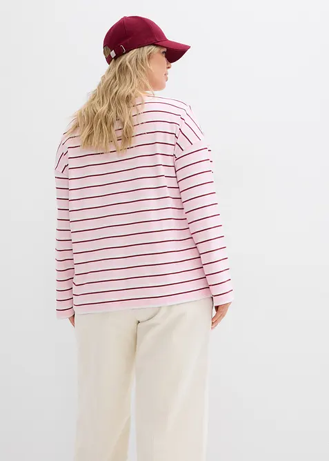 Triko s dlouh&yacute;m ruk&aacute;vem, z čist&eacute; organick&eacute; bavlny, bonprix