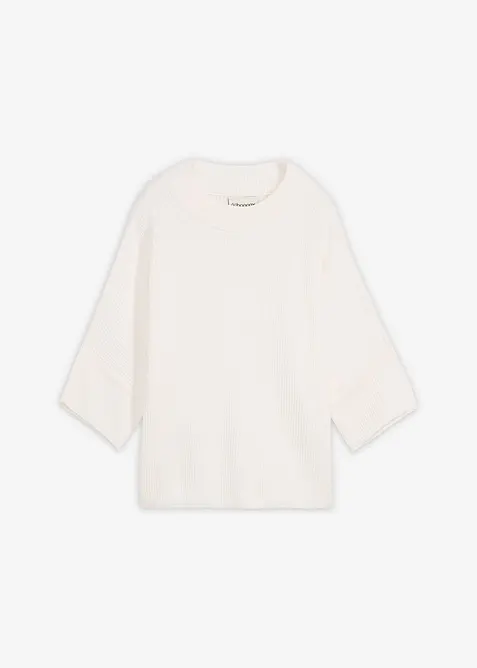 Boxy svetr z měkk&eacute; visk&oacute;zov&eacute; směsi, bonprix