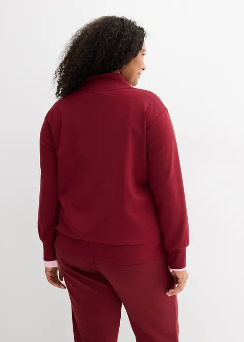 Mikina z měkk&eacute; visk&oacute;zov&eacute; směsi, bonprix