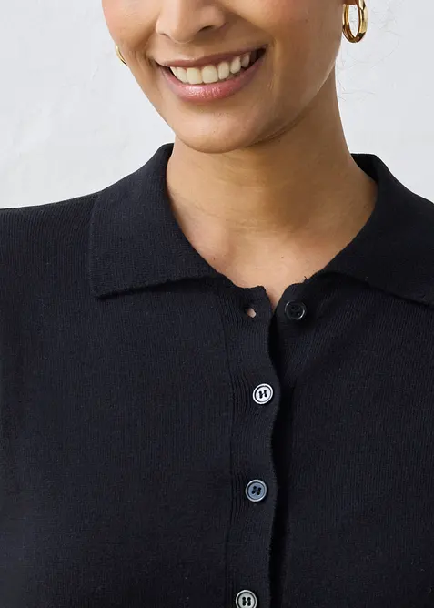 P&oacute;lo svetr s pod&iacute;lem hedv&aacute;b&iacute;, bonprix