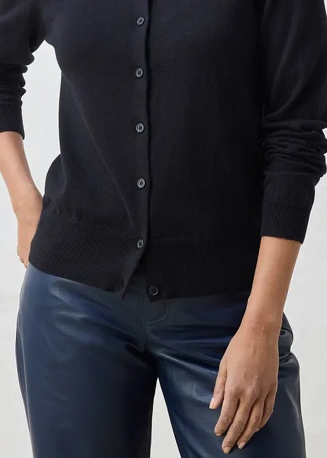 Pleten&yacute; kab&aacute;tek s pod&iacute;lem hedv&aacute;b&iacute;, bonprix