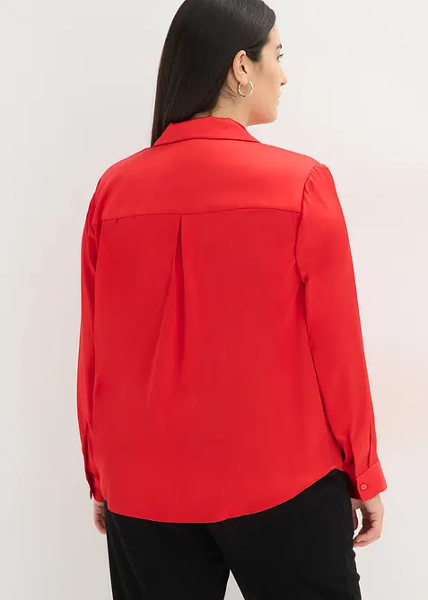 Halenka z jemn&eacute;ho sat&eacute;nu, bonprix