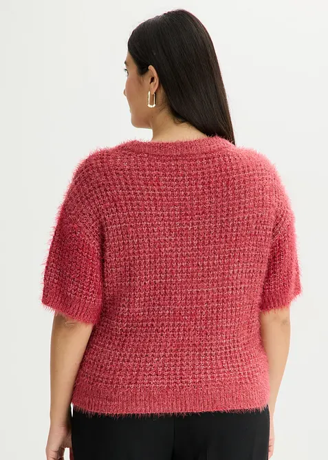 Svetr ze silněj&scaron;&iacute; pleteniny, z peř&iacute;čkov&eacute; př&iacute;ze, bonprix