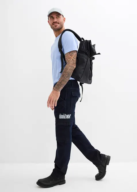 Strečov&eacute; dž&iacute;ny Relaxed Fit s pohodln&yacute;m pasem, Straight, bonprix