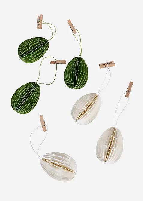 Z&aacute;věsn&aacute; dekorace: pap&iacute;rov&eacute; vejce (6 ks v balen&iacute;), bonprix