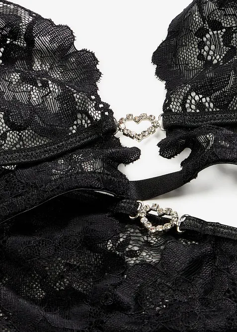 Podprsenka a kalhotky string ouvert (2d&iacute;ln&aacute; souprava), bonprix