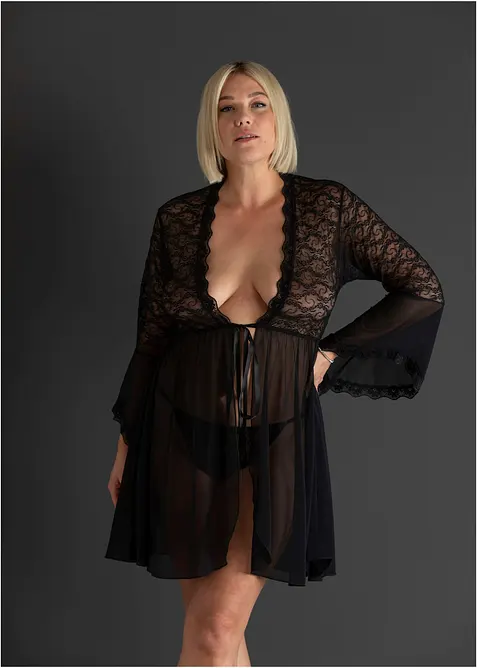 Kimovo a kalhotky tanga (2d&iacute;ln&aacute; souprava), bonprix