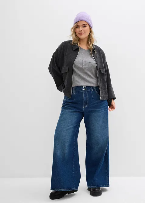 Tričko ze směsi bavlny s visk&oacute;zou, bonprix